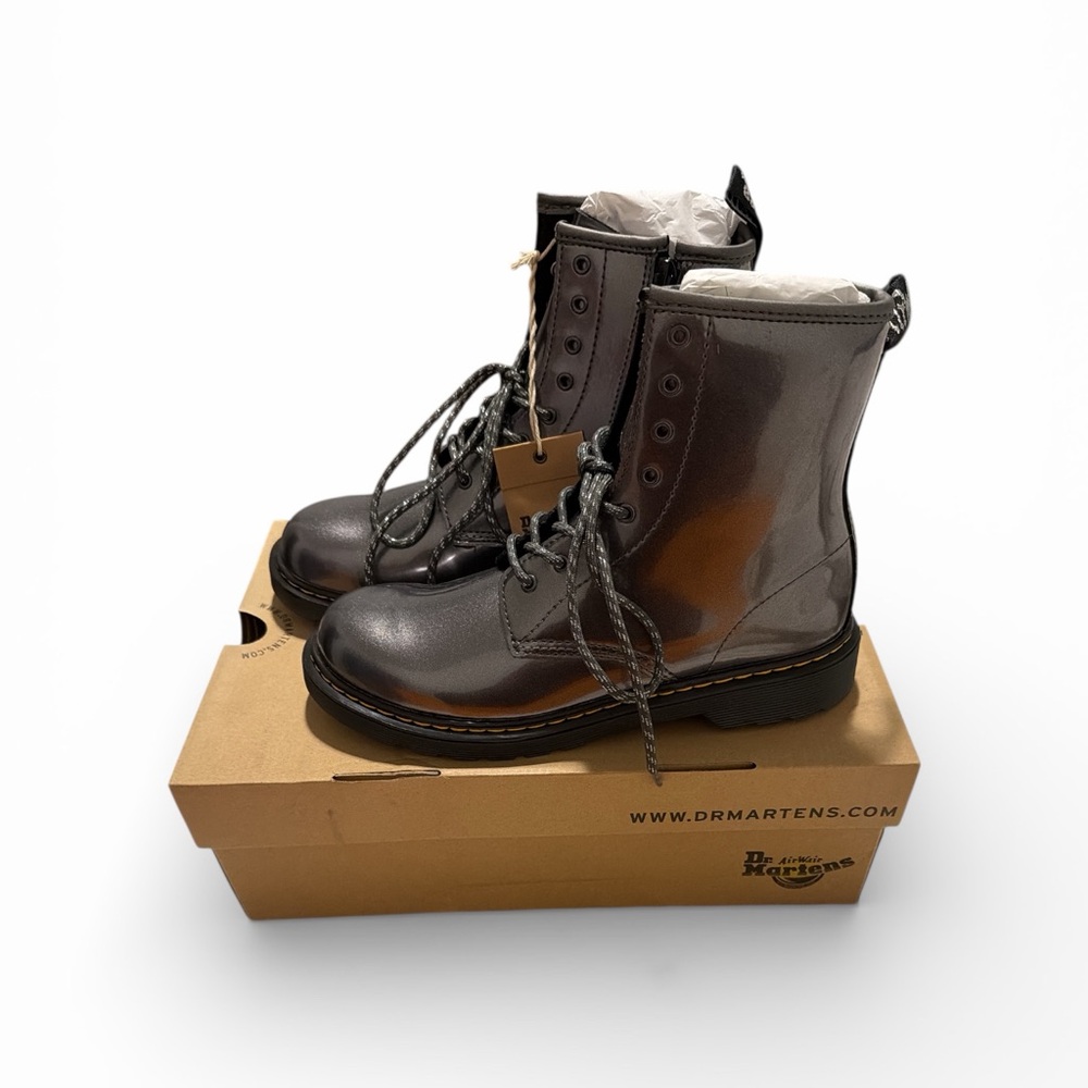 Dr. Martens Boots Gunmetal‎ Leather Boots